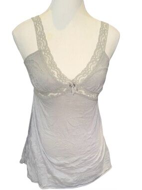 Gray lace cami